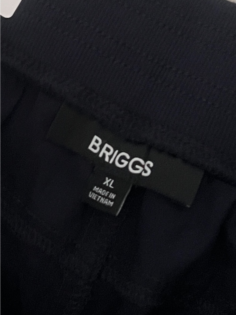 NWT Briggs Navy Elastic-Waist Bermuda Shorts with Roll-Cuff with pocket size XL - Picture 13 of 14